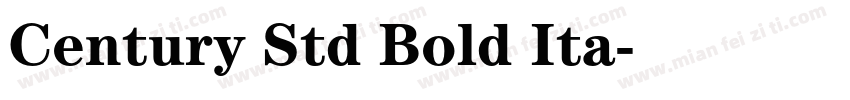 Century Std Bold Ita字体转换